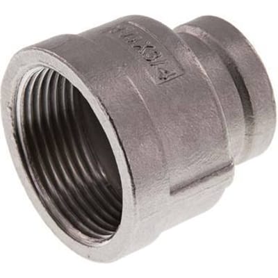 Rp 1 1/4'' x Rp 3/4'' RVS Ronde Sok 16 Bar