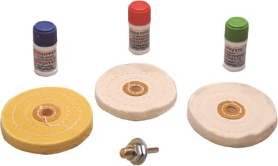 Polijstassortiment voor zachte metalen - 7-delig set voor optimale resultaten