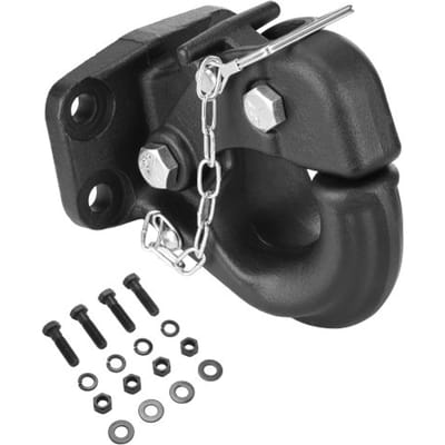 VEVOR-aanhangwagenkoppeling, trekvermogen 13 ton, trekhaak geschikt voor 63,5-76,2 mm ringringen met montagekit, zwarte poedercoating, slijtvast, geschikt voor diverse voertuigen