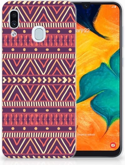 Samsung Galaxy A30 TPU bumper Aztec Paars