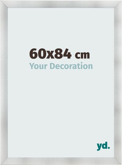Your Decoration - Fotolijst 60x84 cm - MDF - Aluminium Geborsteld - Pisa