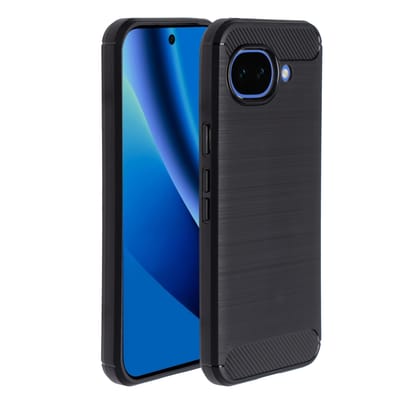 imoshion Hoesje - Geschikt voor Google Pixel 10a - Brushed Backcover - Zwart
