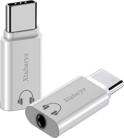 Xtabarya 3.5Mm Female Naar Type C Male Adapter geschikt voor Samsung Xiaomi Redmi Poco Huawei Honour Macbook 3.55Mm bedrade Headset Converter Otg Wit