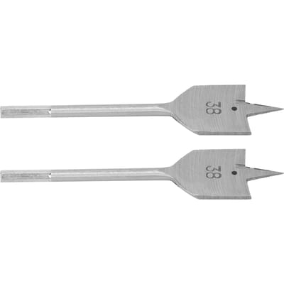 2 Delig Plat Houtboor Set Hoge Koolstofstaal Spade Boor Houtbewerking Boorgereedschap 38mm