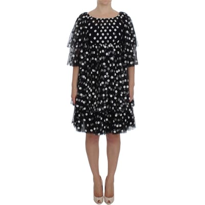 Dolce Gabbana stippen tulle mini-jurk