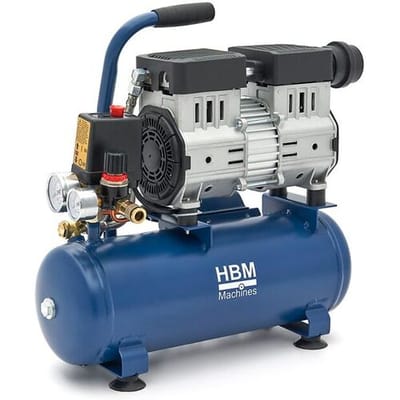 HBM Low Noise Compressor 8 liter Luchtopbrengst 108 L p/m