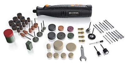 Accu-multifunctioneel gereedschap 8 V met 110 accessoires - ideaal voor graveren, slijpen en polijsten