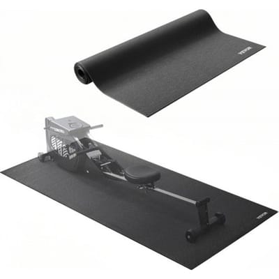 VEVOR Loopbandmat voor tapijtvloeren, vloerbeschermingsmat (760 x 1820 mm) voor sportuitrusting, 6 mm dik, trainingsmat voor loopbanden, hometrainers, ligfietsen, PVC-vloerbescherming met hoge dichtheid