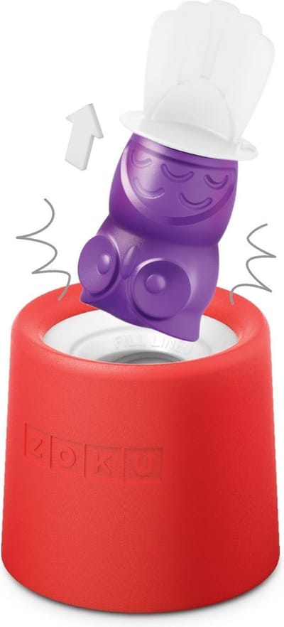 Zoku Slow Pop Ijsmaker - Uil - 1 stuk - Rood