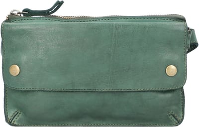 HAROLD'S Leren Gordeltas Schoudertas Submarine Beltbag Green Donkergroen