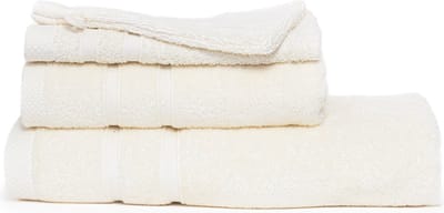 The One Towelling Bamboe Handdoeken set - Badhanddoek, Handdoek, Gastendoekjes & Washandjes - 15-Delig - Bamboe & Gekamd katoen - Hypoallergeen - Ivoor Crème