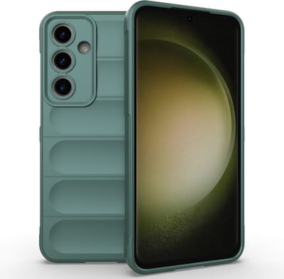 Coverup Hoesje - Geschikt voor Samsung Galaxy S24 FE Hoesje - Coverup Hands-On Rugged Back Cover - Groen