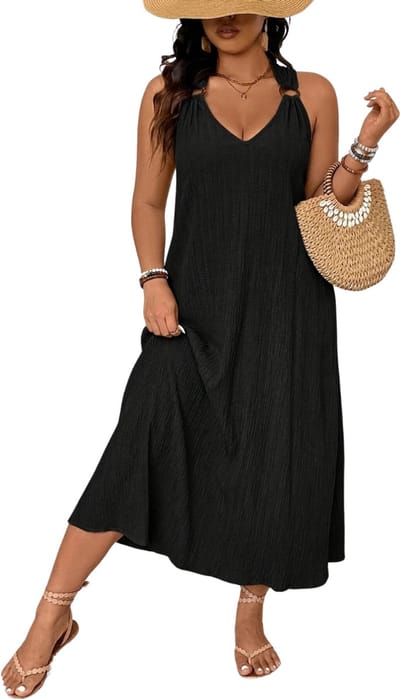 Bovista Open Rug Jurk - Backless - Body - Jurk - Shirt - Zwart - Maat XS