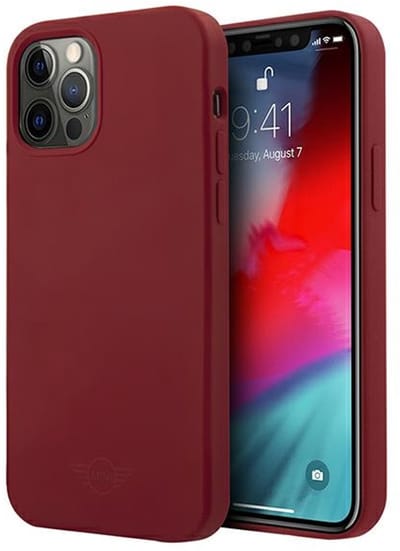 Mini Morris Silicone Serie - Mobiele Telefoon Hoesje - iPhone 12 - Rood - Premium Bescherming