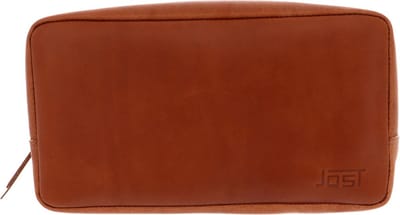 JOST Leren Toilettas Futura Etui Cognac Bruine