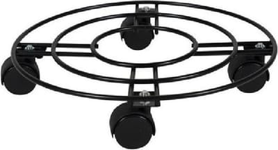 Bloempot trolley zwart D26 H6 - 50 kg