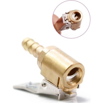 Adaptateur de Buse Filetée pour Pompe à Air de Voiture Adaptateur de Pompe à Air de Voiture Adaptateur de Véhicule Résistant à l'Usure Durable beige