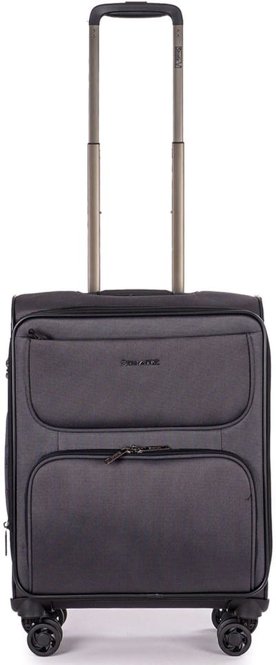 STRATIC Bendigo Light - zachte koffer - handbagage - 55x40x22 cm - 2,3 kg - 48 L - Black