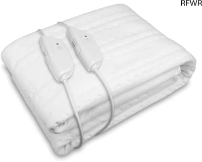 Elektrische Onderdeken - Verwarmde Deken - Comfortabele Warmte - Dubbele Bediening - 150 x 160 cm - Wit