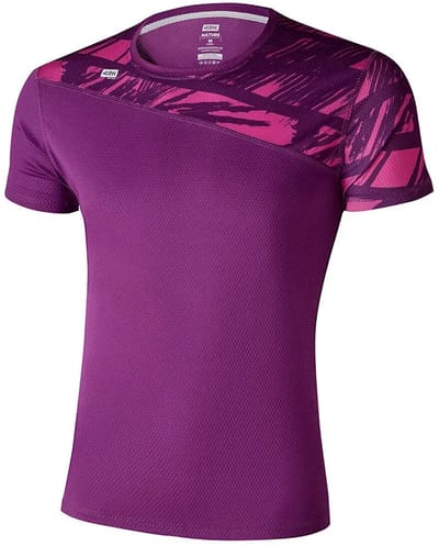 42k Running Nature T-shirt Met Korte Mouwen Paars L Man