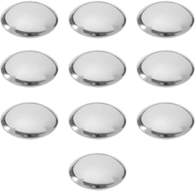 Dailygoods- As Cap 10 Stuks - Roestvrij Staal - Star-lock Dome Eindas Caps - Geschikt voor 20 mm Assen - Duurzaam - Zilver - Asnaafkap