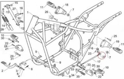 originele bouten en moeren voor aprilia 125 rs 1992 tot 2010 ap8110053 nieuw
