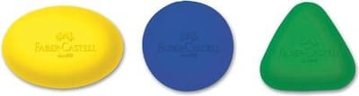 Faber Castell FC gum ovaal/gom driehoek op - blister