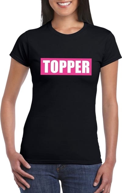 Topper shirt zwart voor dames S