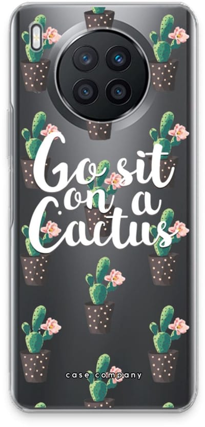 Case Company® - Hoesje geschikt voor Huawei Nova 8i hoesje - Cactus quote - Soft Cover Telefoonhoesje - Bescherming aan alle Kanten en Schermrand