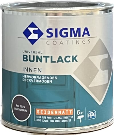 Sigma Buntlack Zijdemat 375 ml Ral 7024