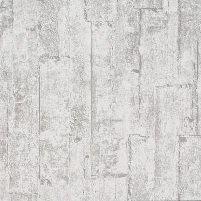 Noordwand - Vinylbehang - Assorti Grijs Verweerd Hout - 10,05x0,53 m - afwasbaar