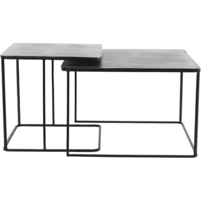 Light & Living bijzettafel lebu Ø62x41cm - set van 2