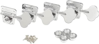 Fender 76568049 Pure Vintage bass machine heads, 70's, nickel/chrome, set of 4