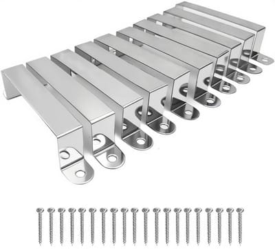 Vierkante buisklem 40x40mm - U-klem - 10 stuks met schroeven - ideaal voor bevestiging - ShopVlot