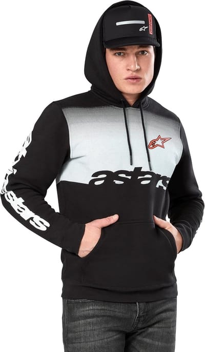 Heren Hoodie - Sweatshirt met capuchon - Casual Kleding - Iconisch Logo Design - Maat L - Zwart