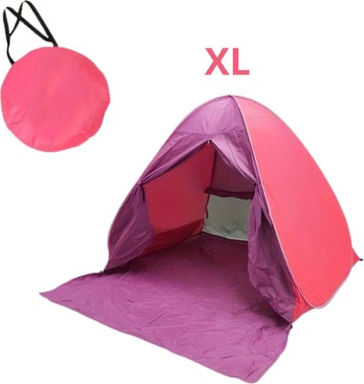 Livano Strandparaplu - Extra Sterke Parasol - Winddicht Paraplu - Strand - Outdoor - UV Bescherming - Roze XL