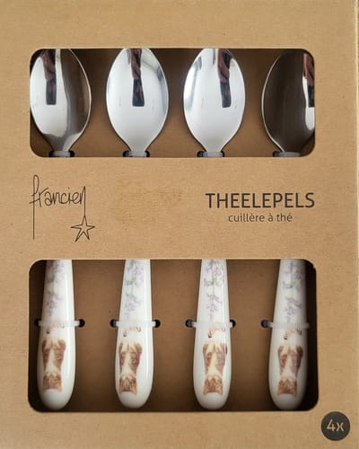 4 Theelepeltjes Francien Katten - 4 theelepels