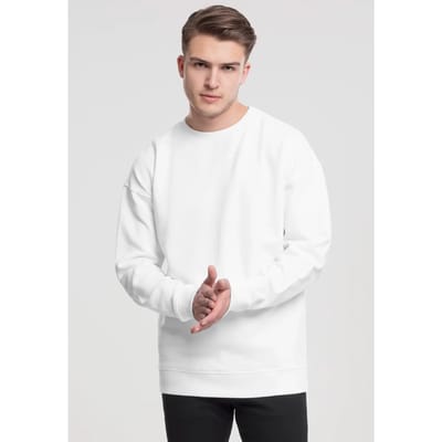 Urban Classics - Basic Crew Sweater/trui - M - Wit