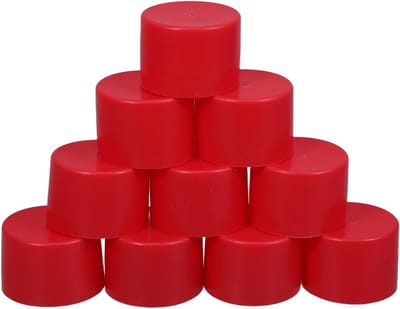 10 Stuks Beschermende Caps voor Steigerbuizen - Veiligheidsdoppen voor Stalen Pijp - Accessoires voor Bouwprojecten en Sportactiviteiten