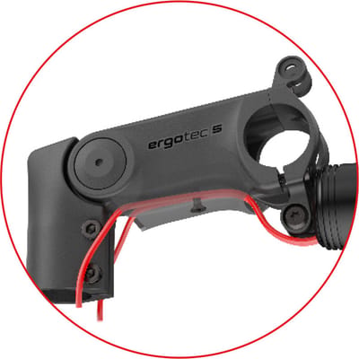 Stuurpen ahead Ergotec 50 XL SI ø28.6mm vork / 110mm / ø31.8mm - zwart