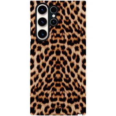 xoxo Wildhearts Wild Thing - Hoesje geschikt voor Samsung Galaxy S25 Ultra - Siliconen hoesje met dubbele beschermlaag - Luxe case - Stevige backcover - Luipaard print - Tijger print - Dierenprint - Tijgerprint