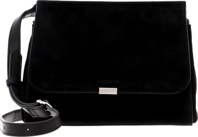 SADDLER Leren Schoudertas Uppsala Crossbody Bag Black Zwart