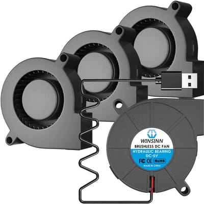 50mm USB Blower Fan 5V 5015 - Pack van 4 Stuks