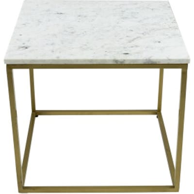 Kick Bijzettafel Marble - Wit