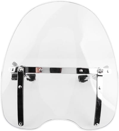 Dailygoods - Motor Wind Deflector - Professioneel Motor Windscherm - Verstelbaar en Duurzaam - Transparant - Motorfiets Accessoire - Verminder Verblin...