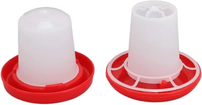 Set van Voeder- en Drinkbakken voor Pluimvee - Automatische Voeding en Drinkwater voor Kippen, Kwartels en Eenden - Ideaal voor Kippenkuikens en Volwassen Pluimvee