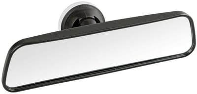 Platte binnenspiegel met zuignap | Afmeting 250x65mm | Zwenkgewricht | Vlakke binnenspiegel