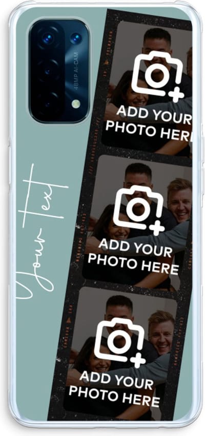Gepersonaliseerd - Case Company® - Hoesje geschikt voor Oppo A74 5G hoesje - Filmrol N°1 - Soft Cover Telefoonhoesje - Bescherming aan alle Kanten en Schermrand