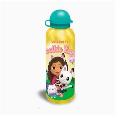 Gabby`s Dollhouse drinkfles, Gabby`s Dollhouse, Metalen waterfles, Bidon, kinderfles