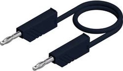 SKS Hirschmann CO MLN SIL 150/1 Meetsnoer Banaanstekker 4 mm Banaanstekker 4 mm 1.50 m Zwart 1 stuk(s)